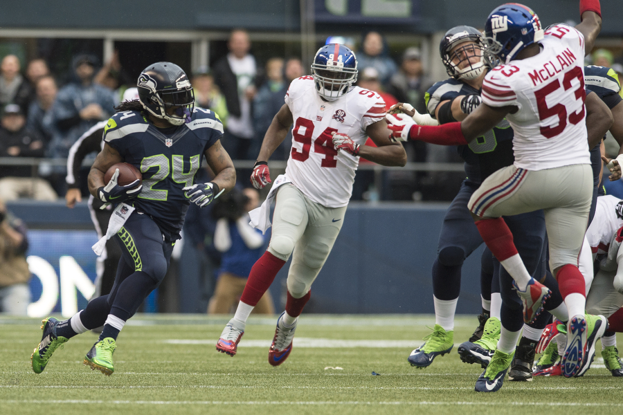 Scenes from the Seahawks v. Giants on Sunday, Nov. 9, 2014 at Century Link Field.